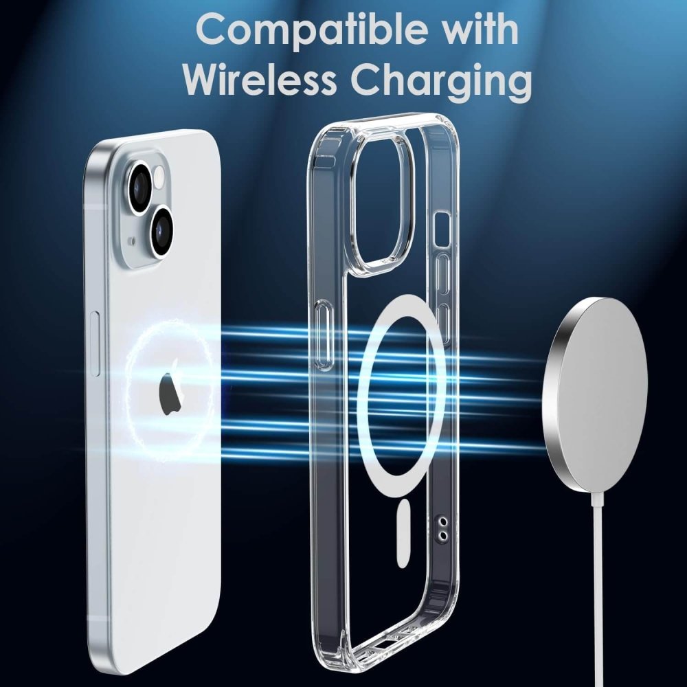 Crystal Clear iPhone 15 MagSafe Case – Slim & Durable