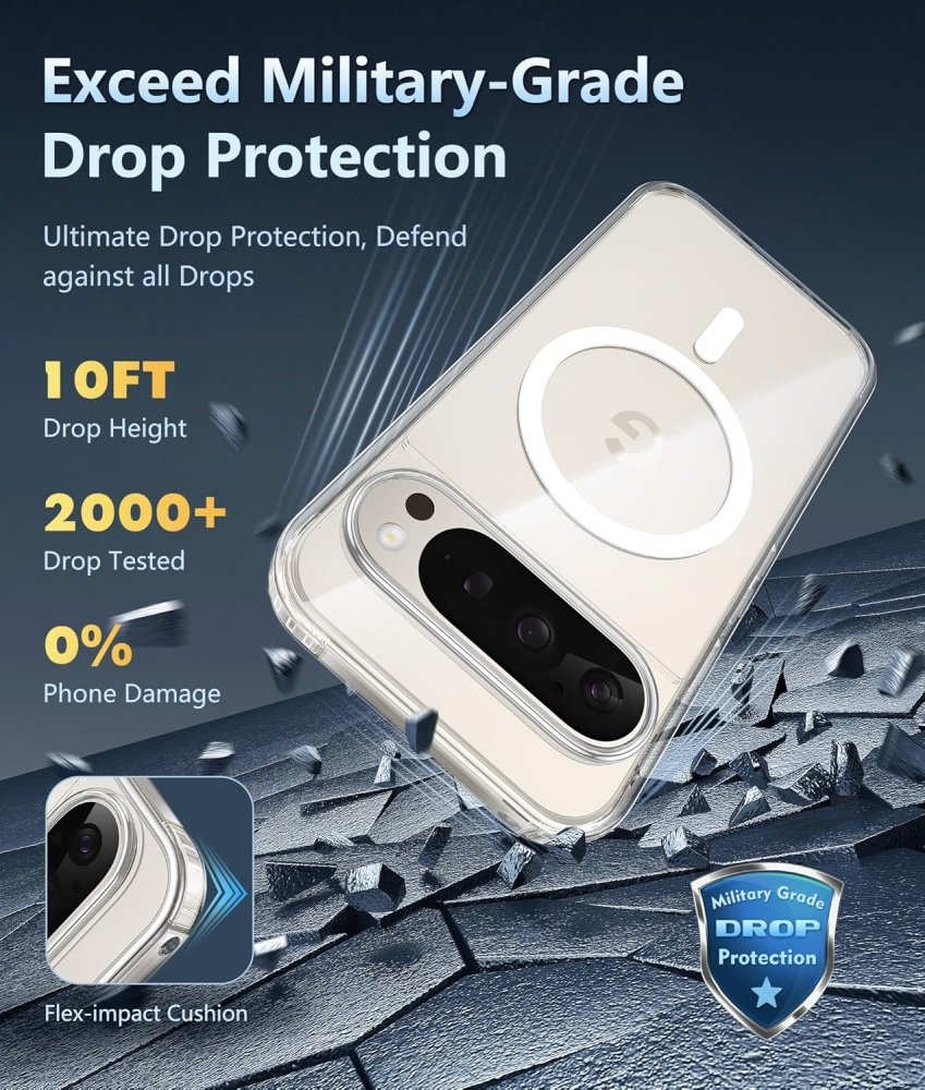 Slim & Clear MagSafe Case for Pixel 9 Pro XL – Strong Protection