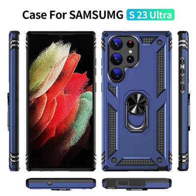 Kickstand Case Galaxy S23 Ultra Blue 9