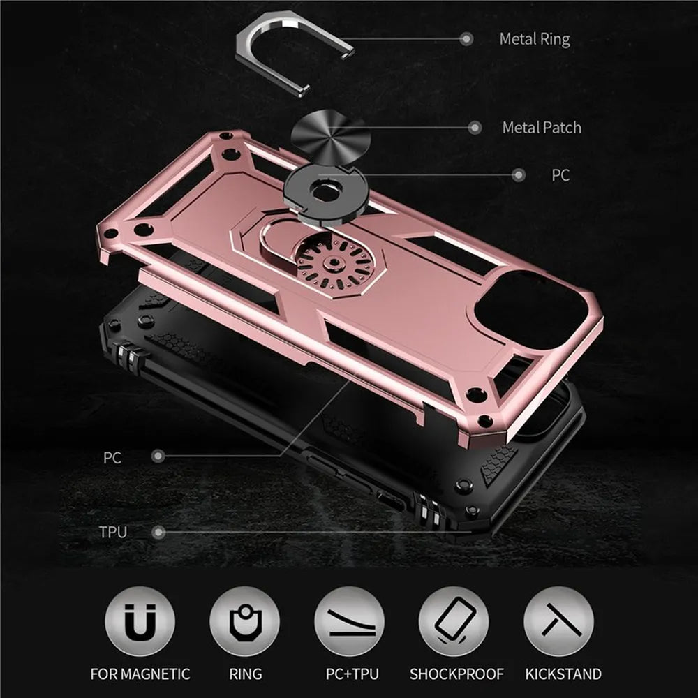 Kickstand Case iPhone 12 / iPhone 12 Pro Rose Gold 32