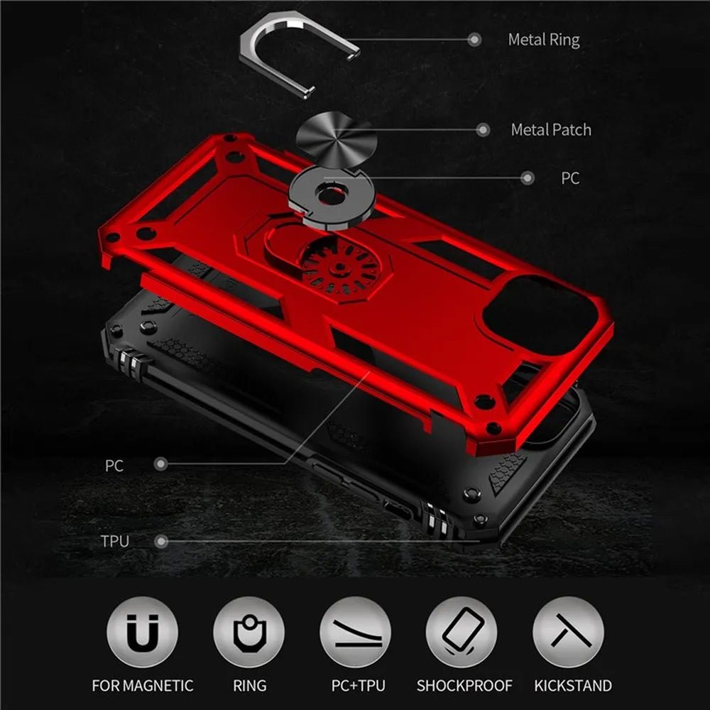 Kickstand Case iPhone 12 / iPhone 12 Pro Red 25