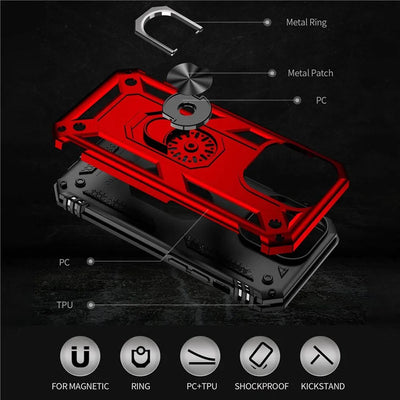 Kickstand Case iPhone 13 Pro Red 25