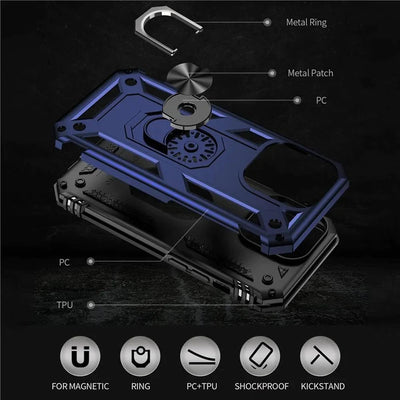 Kickstand Case iPhone 15 Pro Blue 11