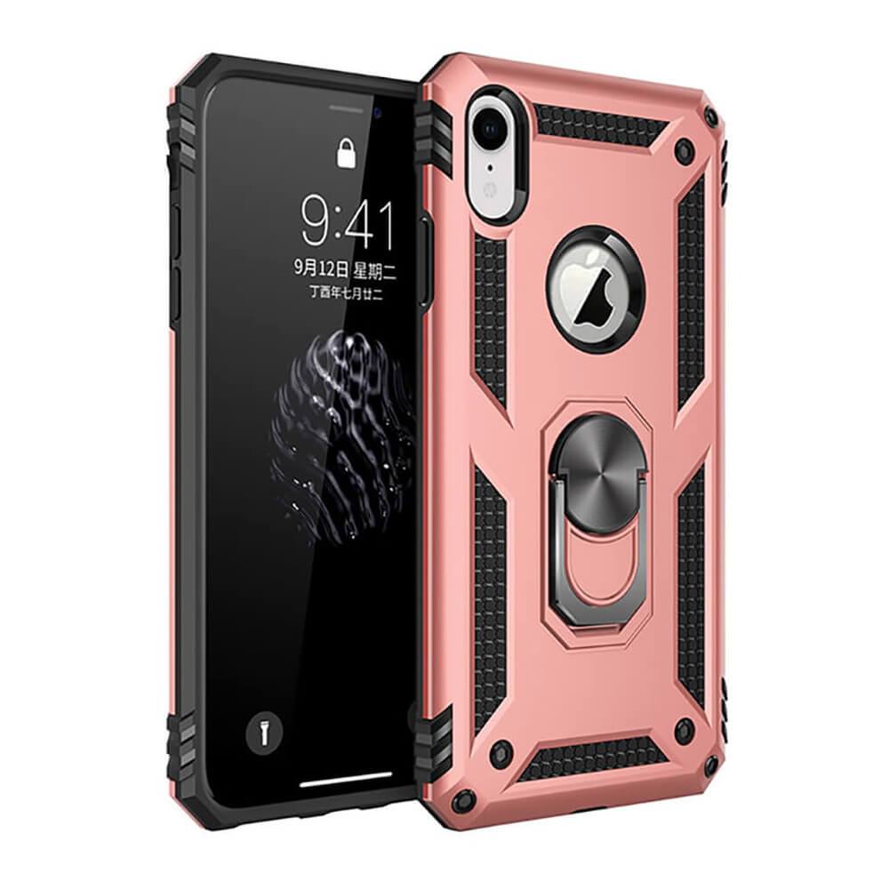 Kickstand Case iPhone XR Rose Gold 6