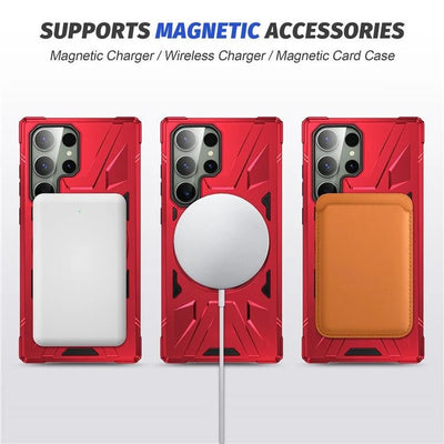 Kickstand Magsafe Case Galaxy S24 Ultra Red 31