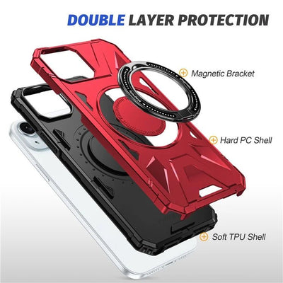 Kickstand Magsafe Case iPhone 15 Red 29