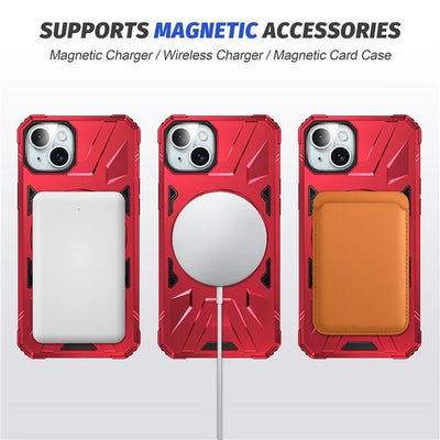 Kickstand Magsafe Case iPhone 15 Red 27