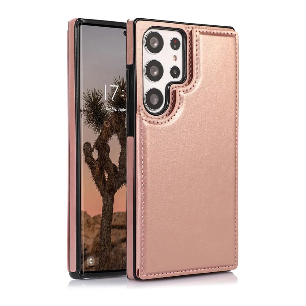 Leather wallet Galaxy S22 Ultra Rose Gold 11