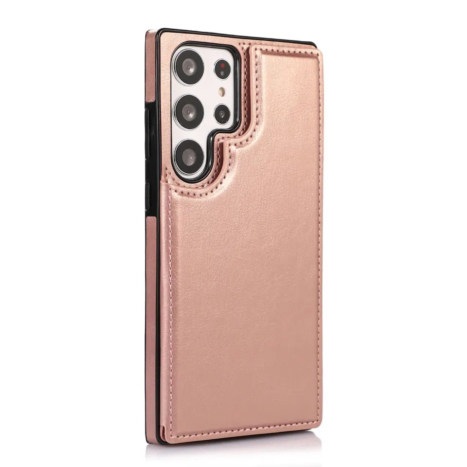 Leather wallet Galaxy S22 Ultra Rose Gold 12