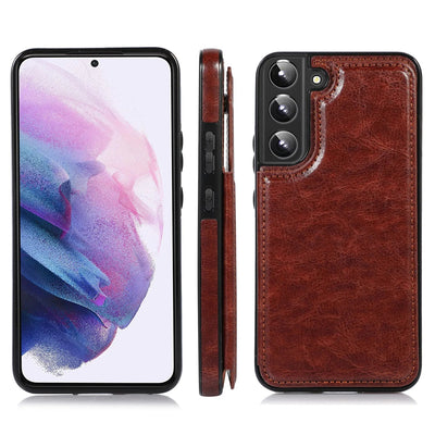 Leather wallet Galaxy S23 Brown 6