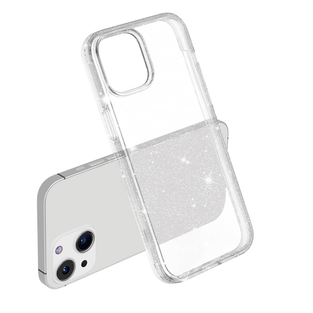 Protective Clear Case iPhone 13 Clear Glitter 10