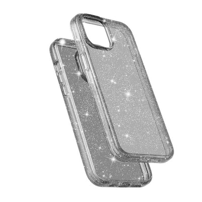 Protective Clear Case iPhone 13 Smoke Glitter 21