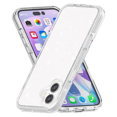 Protective Clear Case iPhone 16 Clear Glitter 16