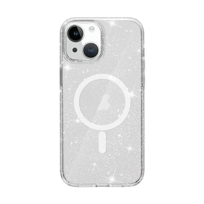 Protective Clear MagSafe Case iPhone 15 Plus Clear Glitter 10