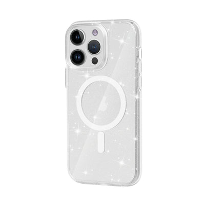 Protective Clear MagSafe Case iPhone 16 Pro Clear Glitter 9