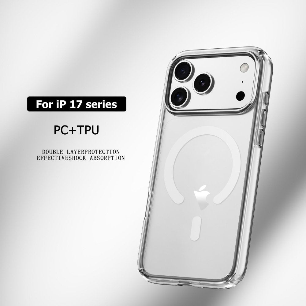 Protective Clear MagSafe Case iPhone 17 Pro Clear Glitter 6