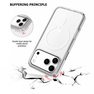 Protective Clear MagSafe Case iPhone 17 Pro Clear Glitter 7