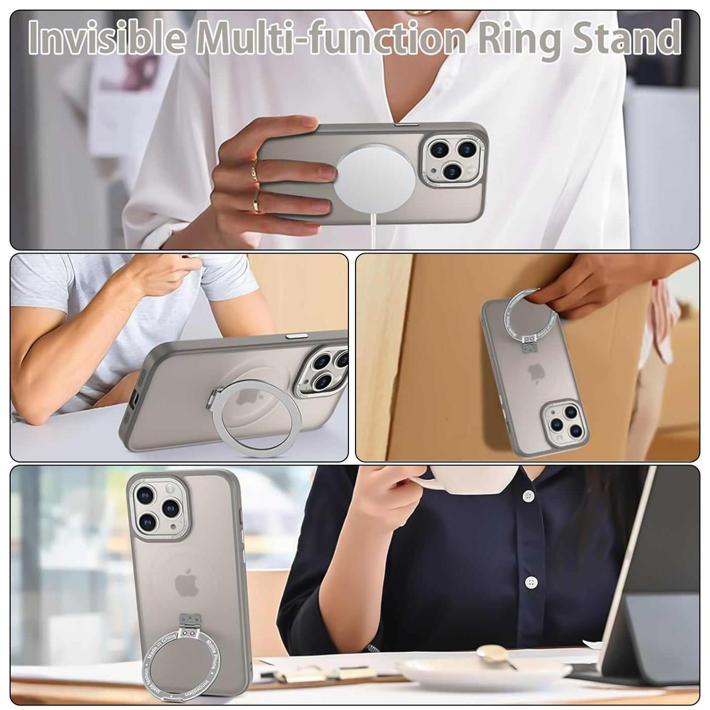 Ring MagSafe Case iPhone 15 Pro Max Grey 8