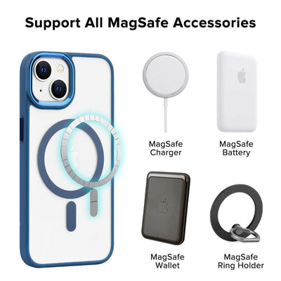 Slim MagSafe Case iPhone 15 Blue 6