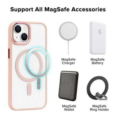 Slim MagSafe Case iPhone 15 Baby Pink 14