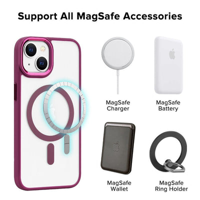 Slim MagSafe Case iPhone 15 Wine 18