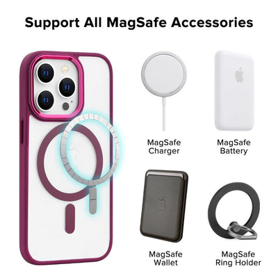 Slim MagSafe Case iPhone 15 Pro Max Wine 31