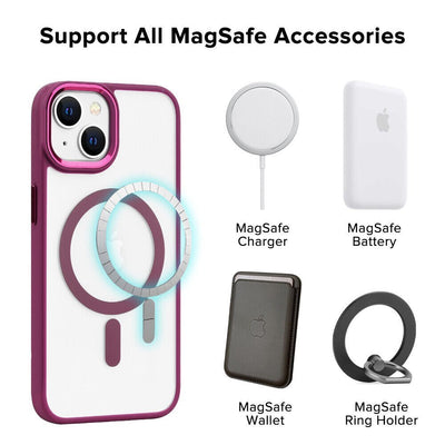 Slim MagSafe Case iPhone 16 Plus Wine 18