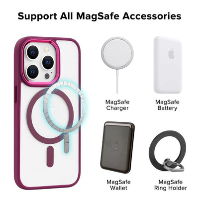 Slim MagSafe Case iPhone 16 Pro Wine 31