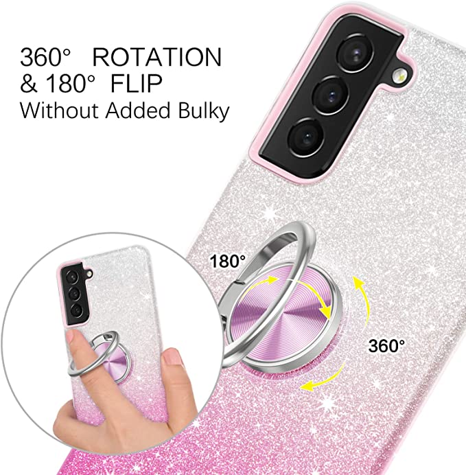 Stylish case Galaxy A15 Pink Glitter 2