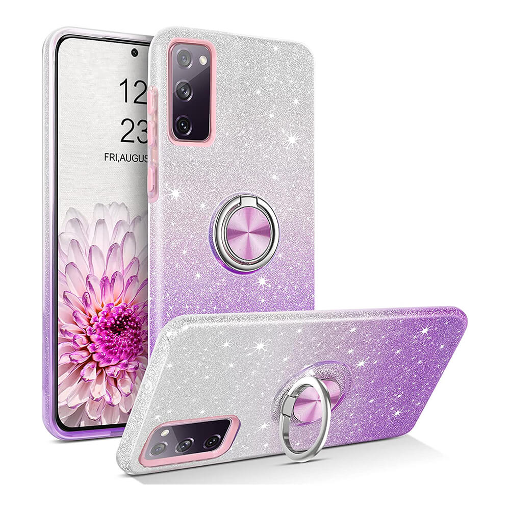 Stylish case Galaxy A53 5G Purple Glitter 7