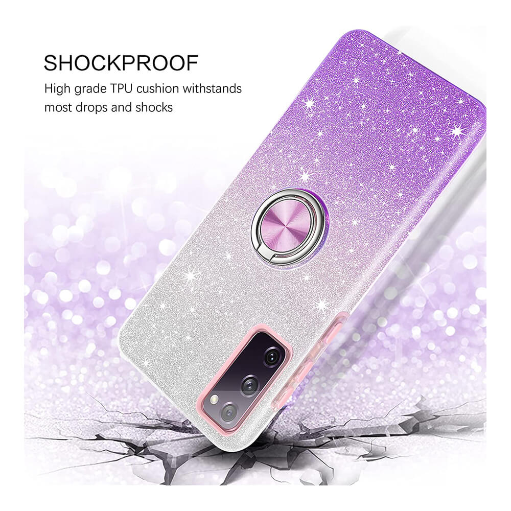 Stylish case Galaxy A53 5G Purple Glitter 8