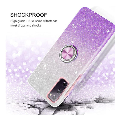 Stylish case Galaxy A53 5G Purple Glitter 8