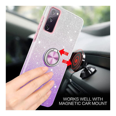 Stylish case Galaxy A53 5G Purple Glitter 13