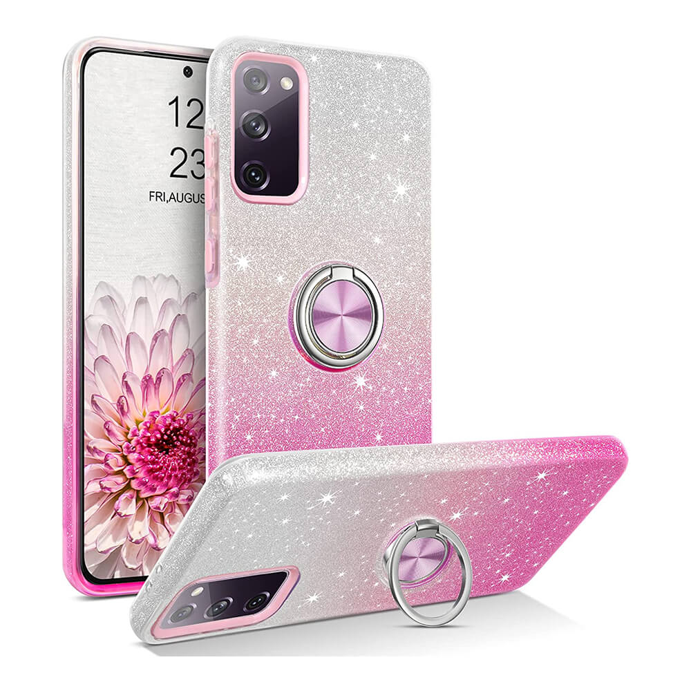 Stylish case Galaxy S20 FE Pink Glitter 1