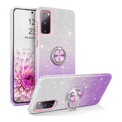 Stylish case Galaxy S20 FE Purple Glitter 7