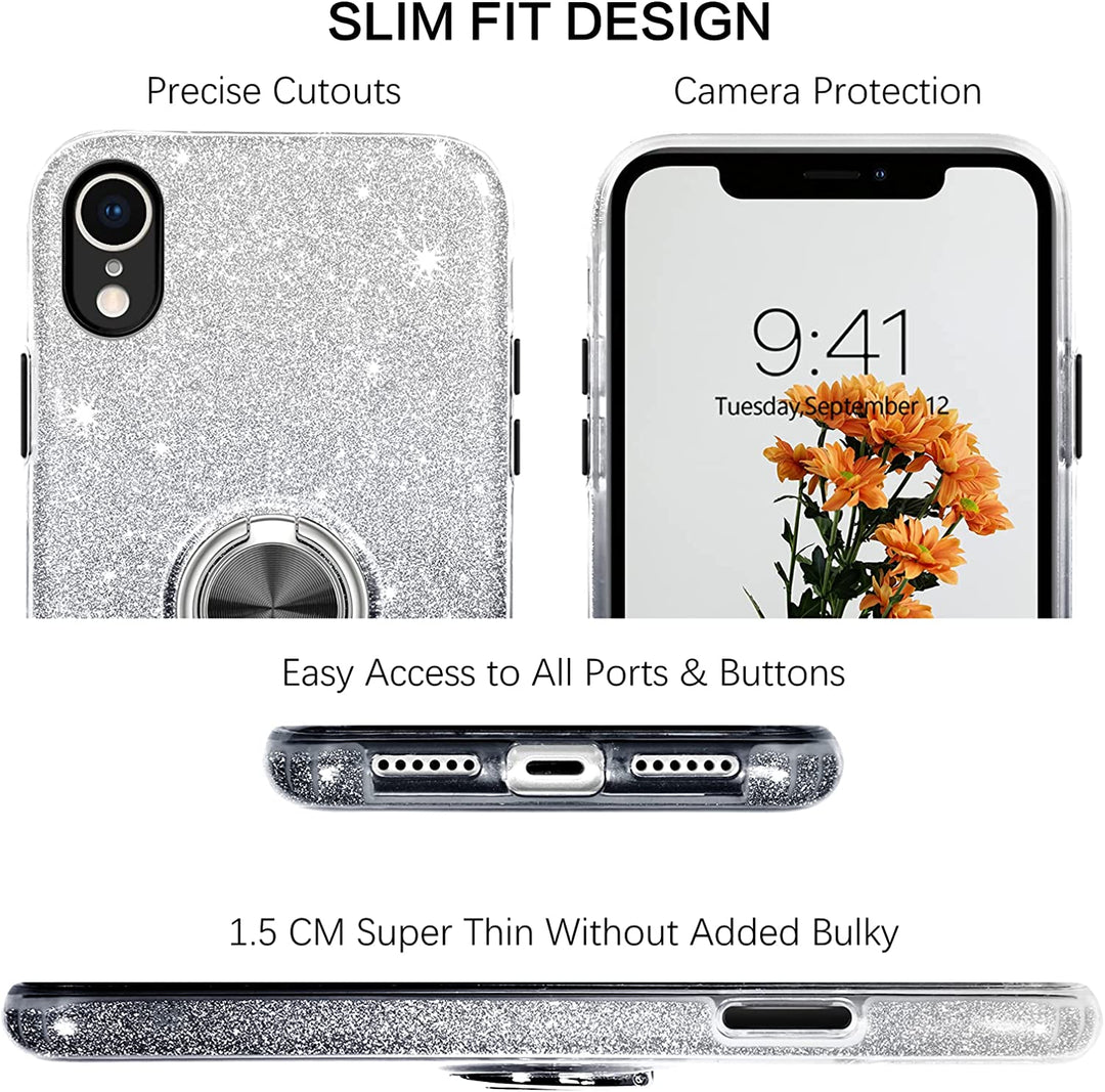 Glitter Iphone Xr Case With Logo IPhone XR Shiny Glitter Case