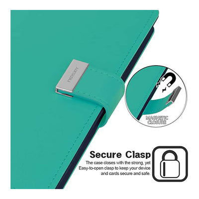 Wallet with card slots Galaxy S22+ Teal 4