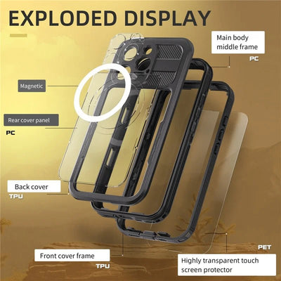 Waterproof iPhone 16 Pro Black 10