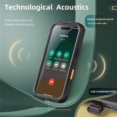 Waterproof iPhone 16 Pro Black 13