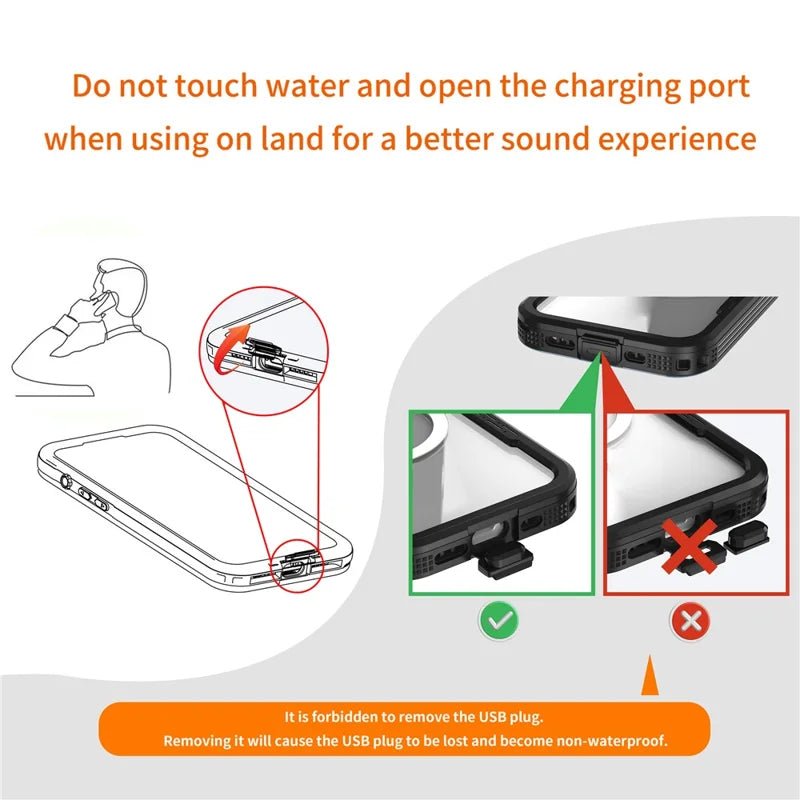 Waterproof iPhone 17 Pro Max Black 16