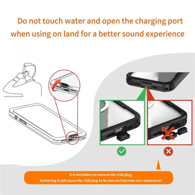 Waterproof iPhone 17 Pro Max Black 16