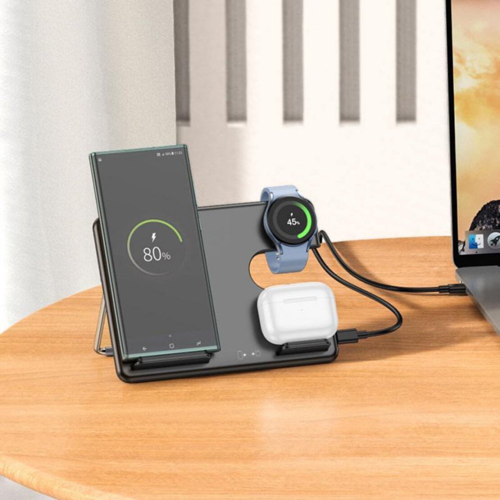 3 in 1 Charging Station for Samsung (15w) - Wireless Charger