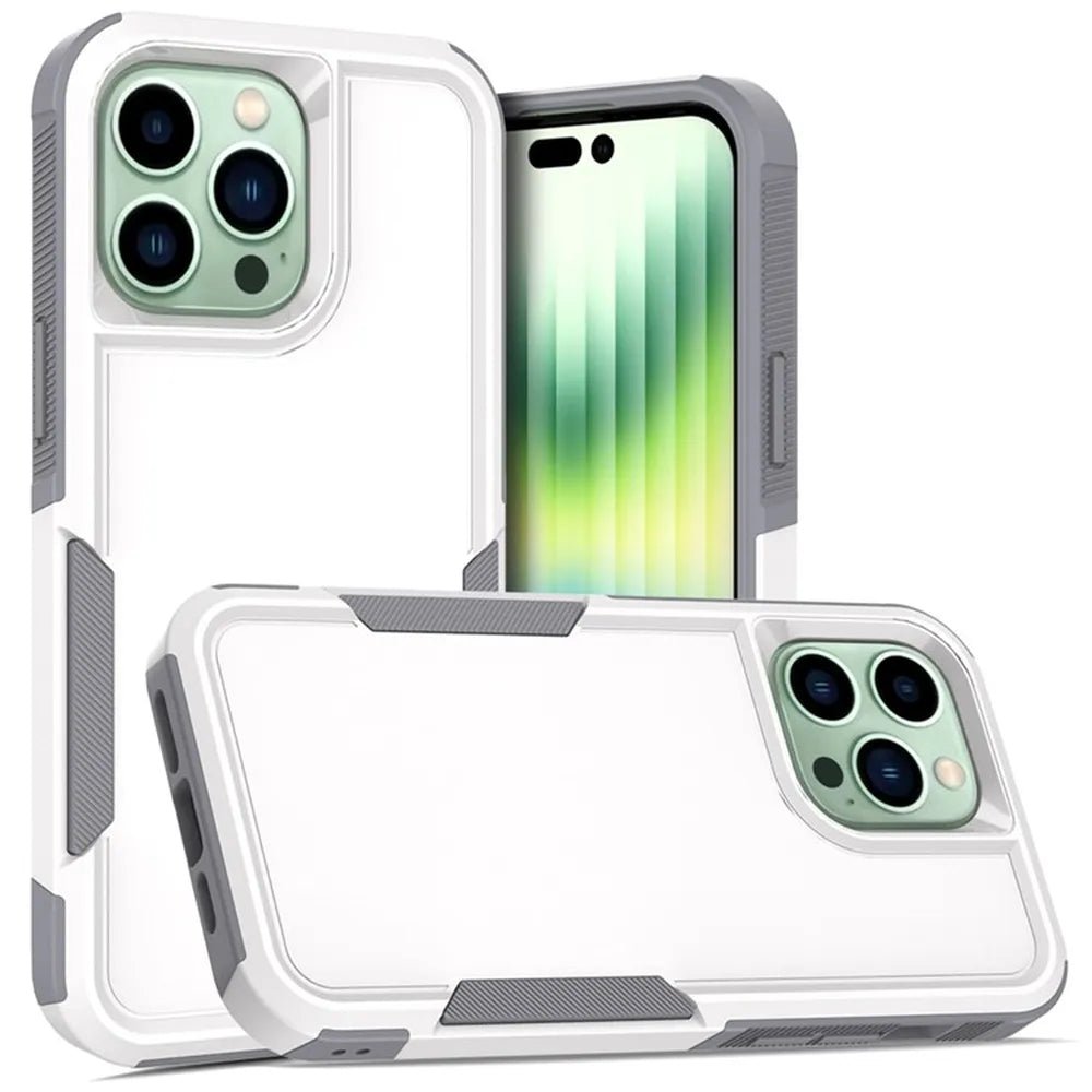 iPhone 13 Pro Max White Dual Layer Protective Case
