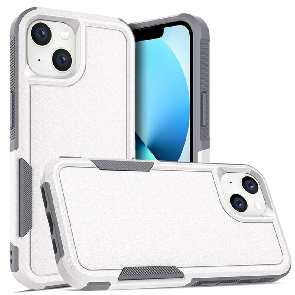 iPhone 14 White Dual Layer Protective Case