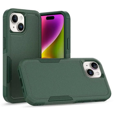 iPhone 15 Green Dual Layer Protective Case