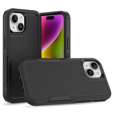 iPhone 15 Black Dual Layer Protective Case