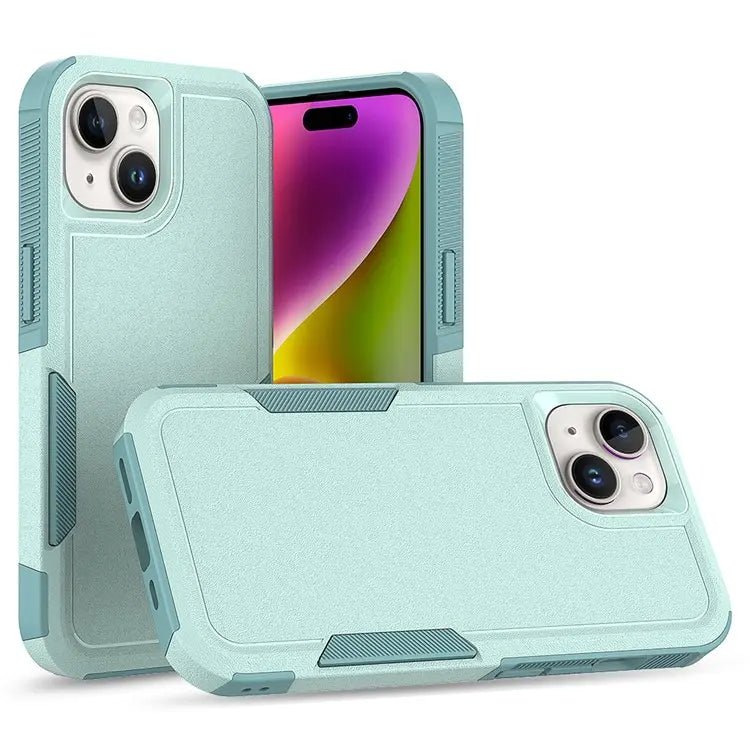 iPhone 15 Plus Mint Green Dual Layer Protective Case