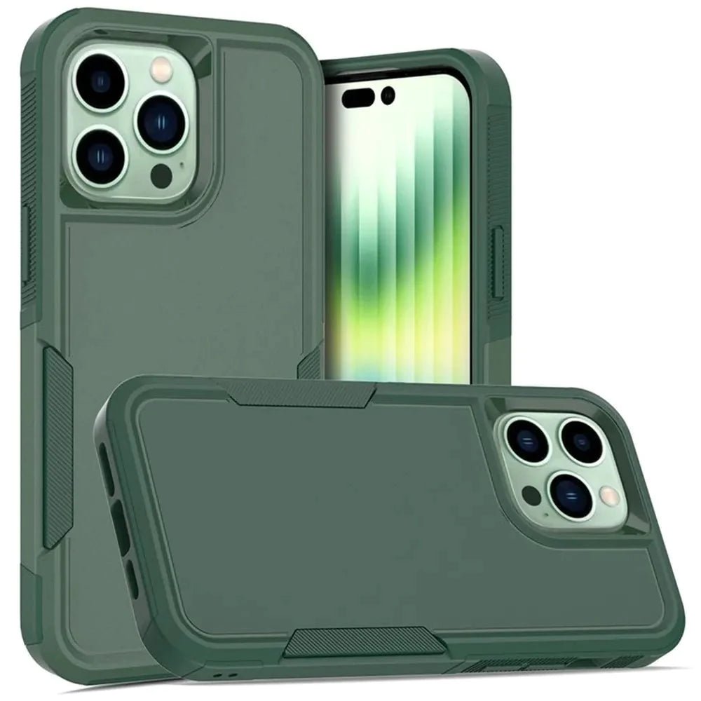 iPhone 15 Pro Green Dual Layer Protective Case