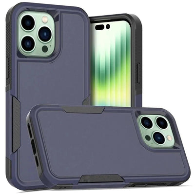 iPhone 15 Pro Max Blue Dual Layer Protective Case