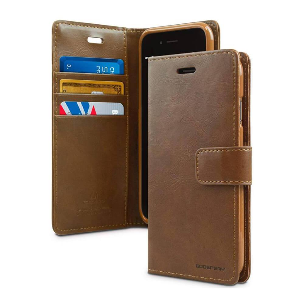 Google Pixel 6 Pro Brown Leather Wallet Case